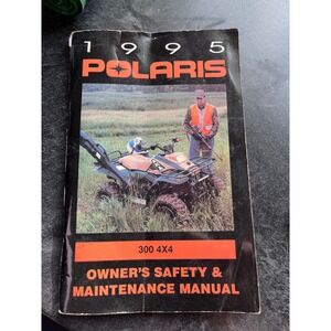 1995 Polaris 300 4X4 Owners Safety‎ Maintenance Manual 9913017 40th Anniversary